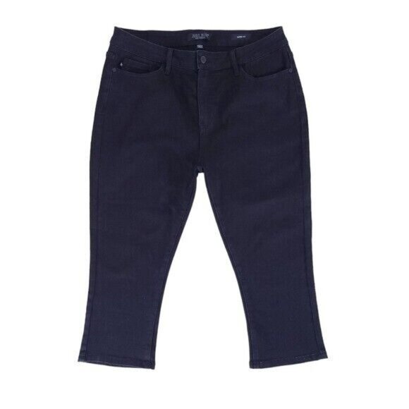 Judy Blue Capri Cropped Jeans Size 32 Black - Picture 1 of 9
